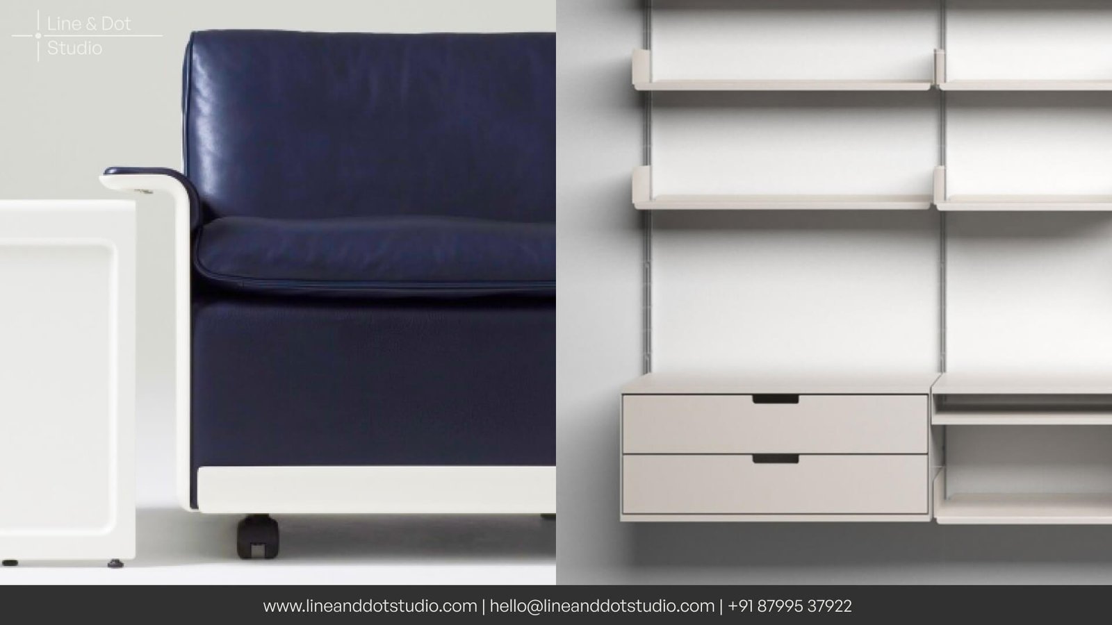 Two of Dieter Rams design for interior furniture including the famous 620 Chair Programme and the Universal 606 Shelving System