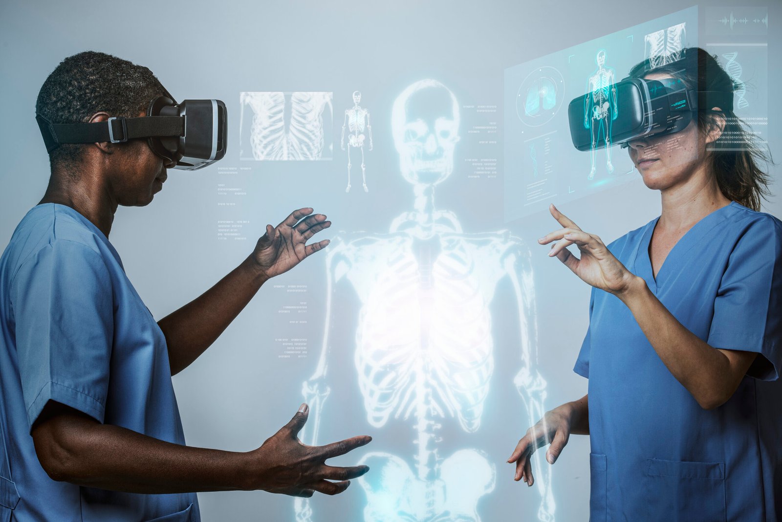 Immersive design used for medical training with virtual anatomy models