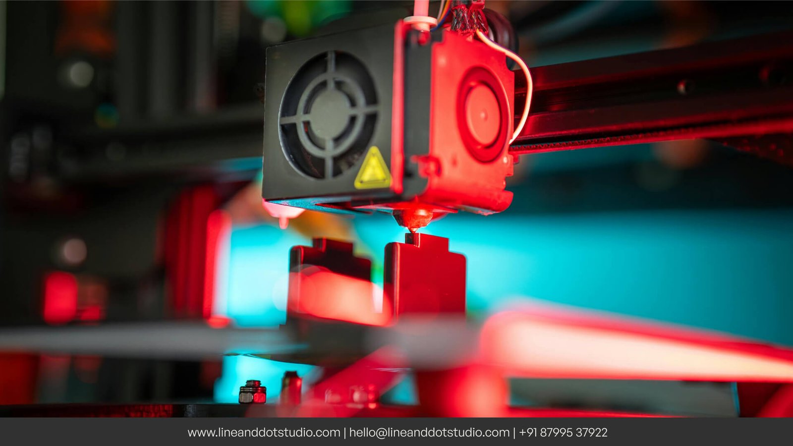 Close uo shot of 3d printing in process