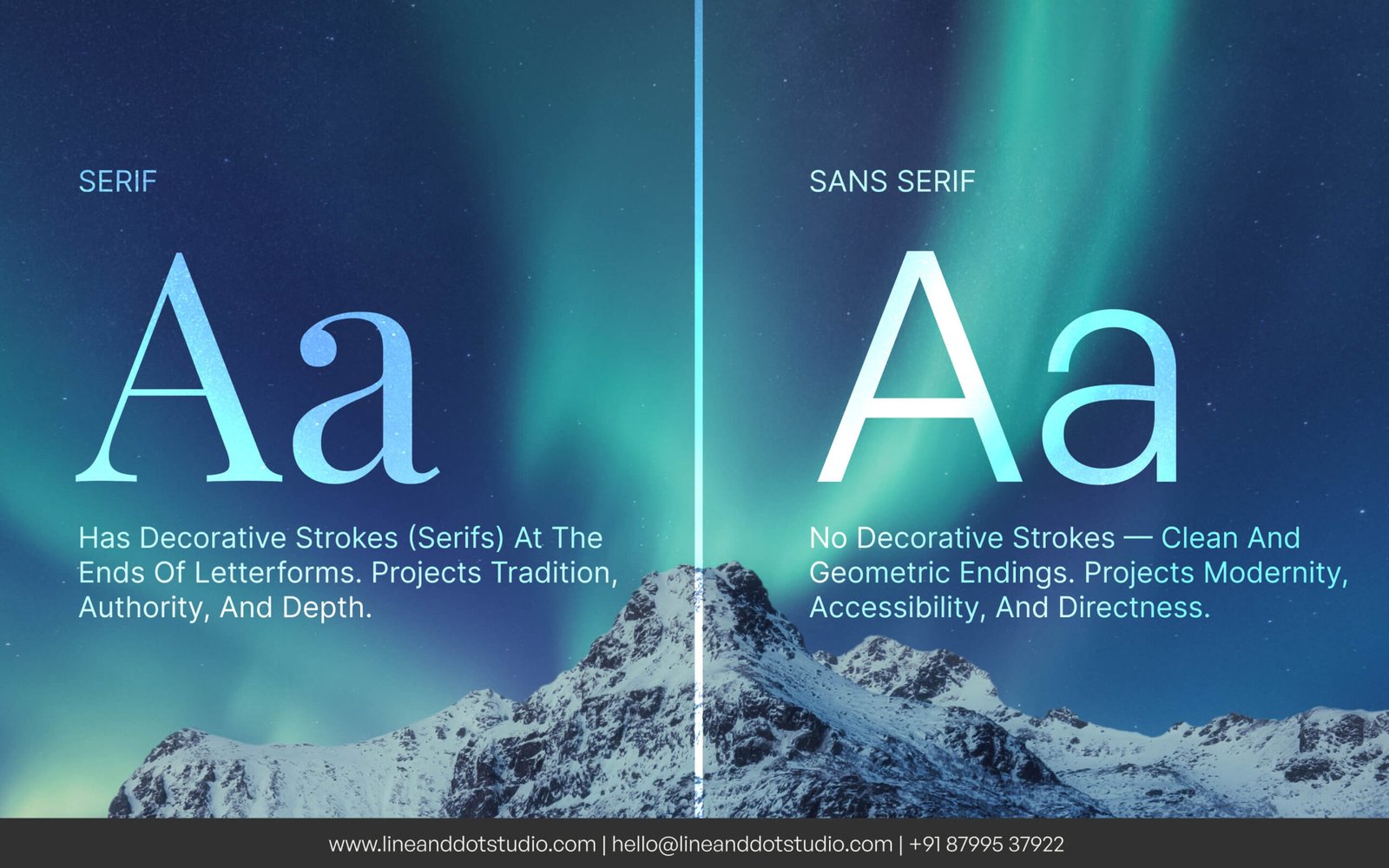 Serif vs sans serif explained