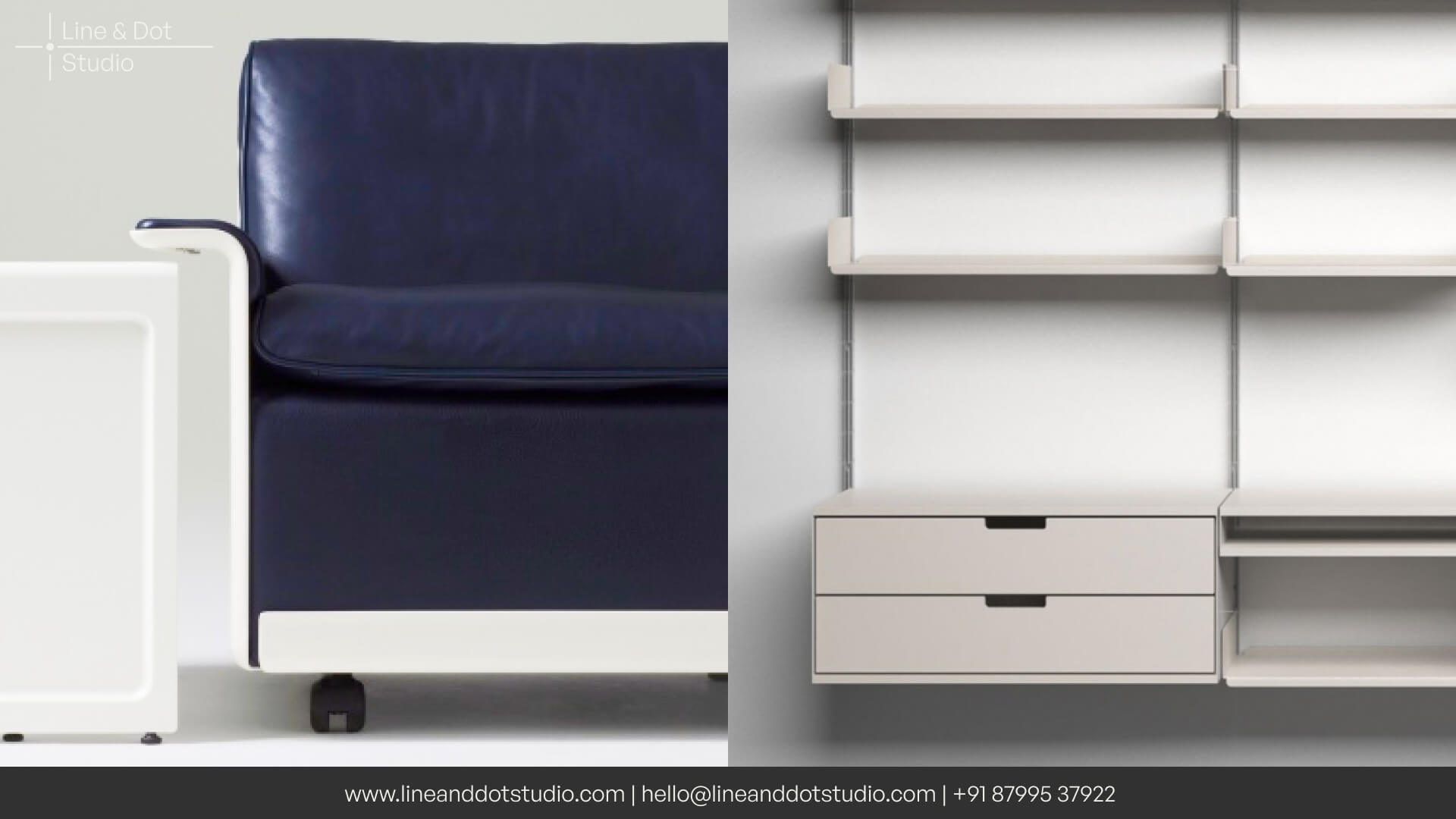 Two of Dieter Rams design for interior furniture including the famous 620 Chair Programme and the Universal 606 Shelving System