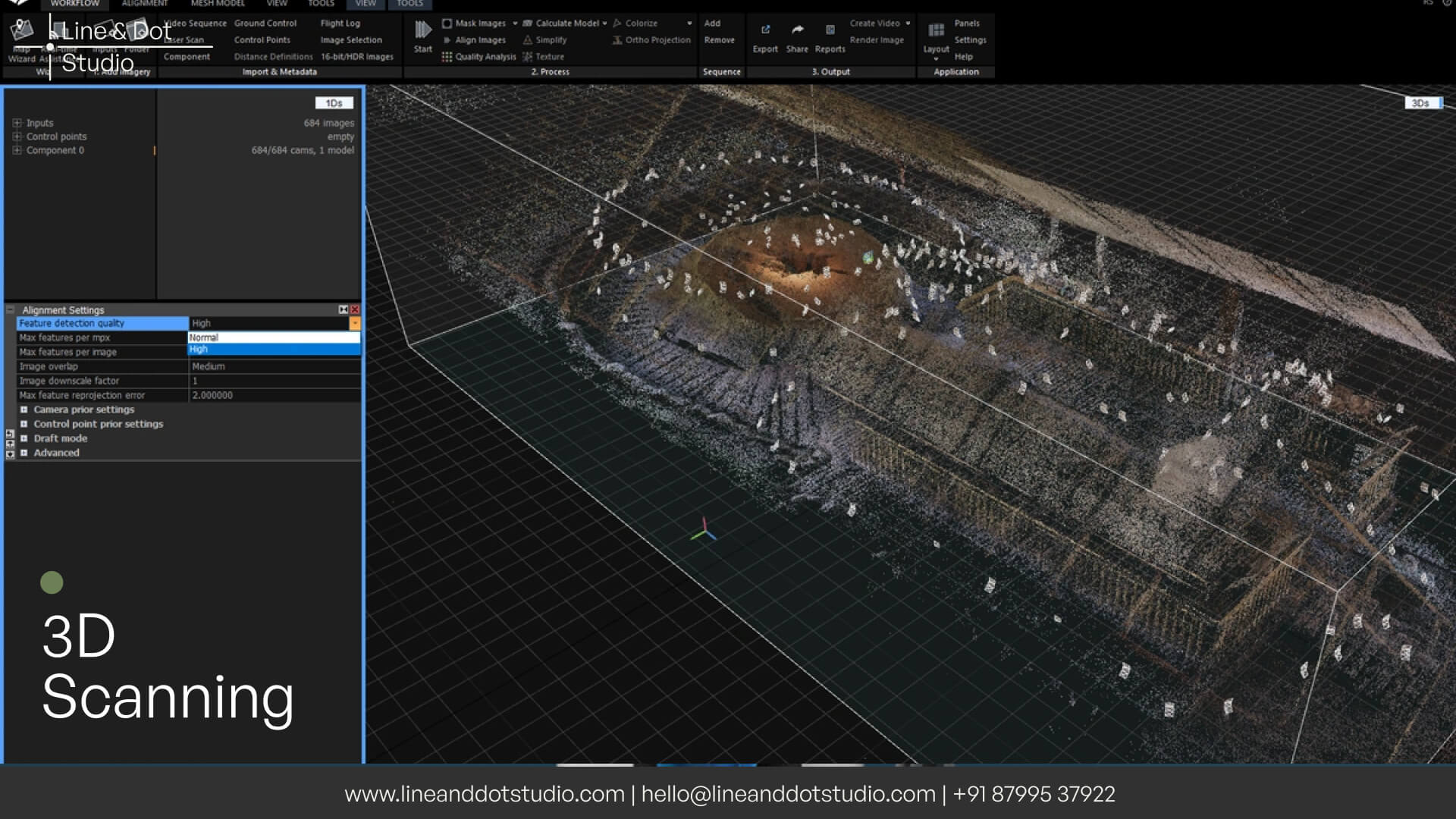 3D scanning using reality capture