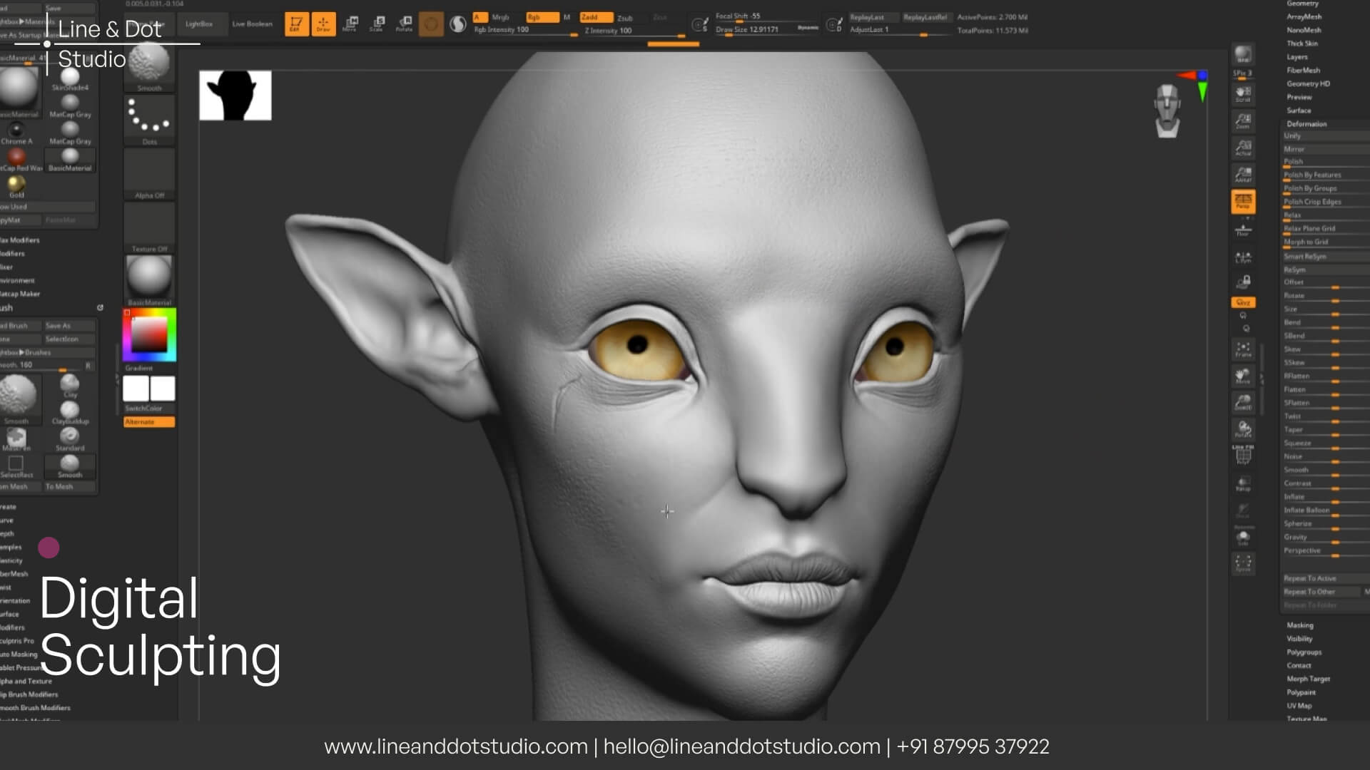 Sculpting in Zbrush