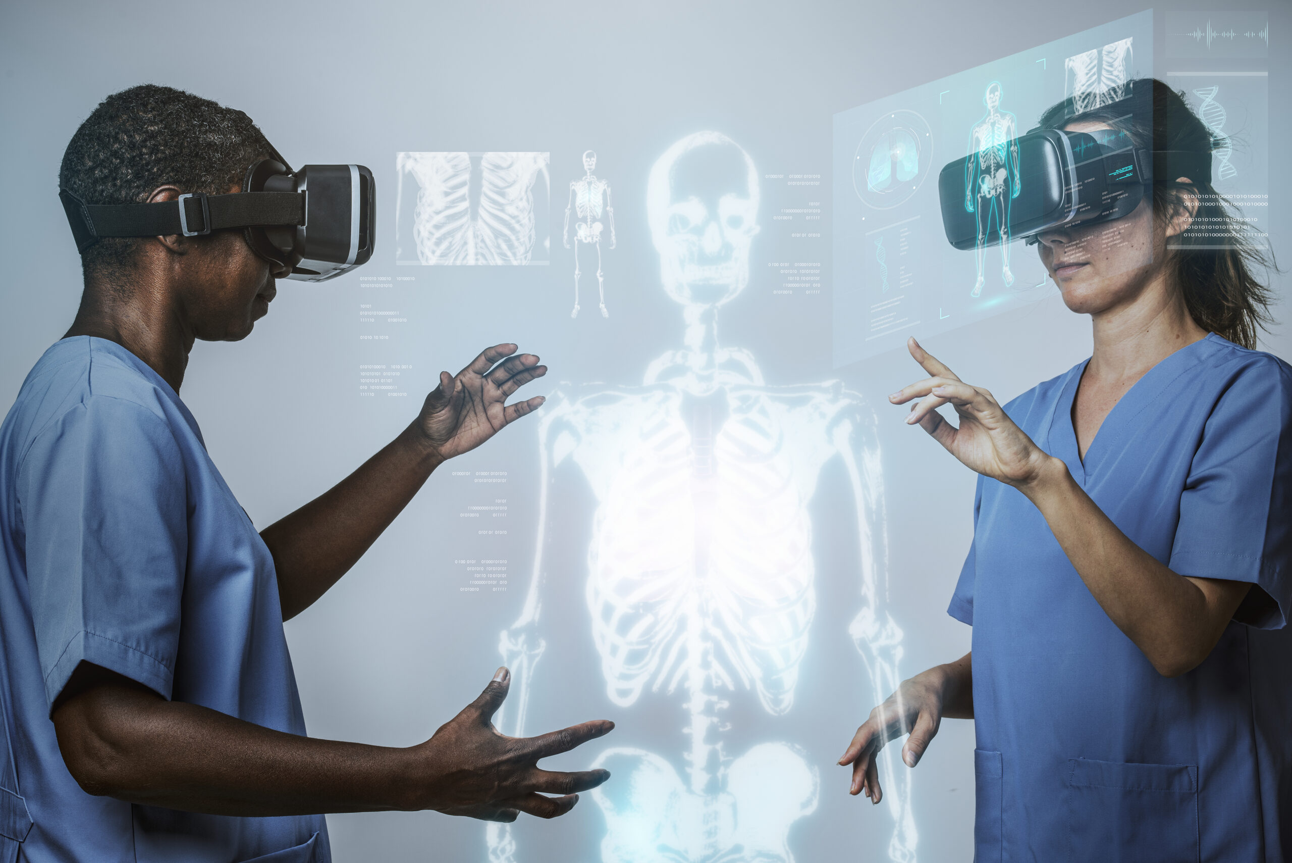 Immersive design used for medical training with virtual anatomy models